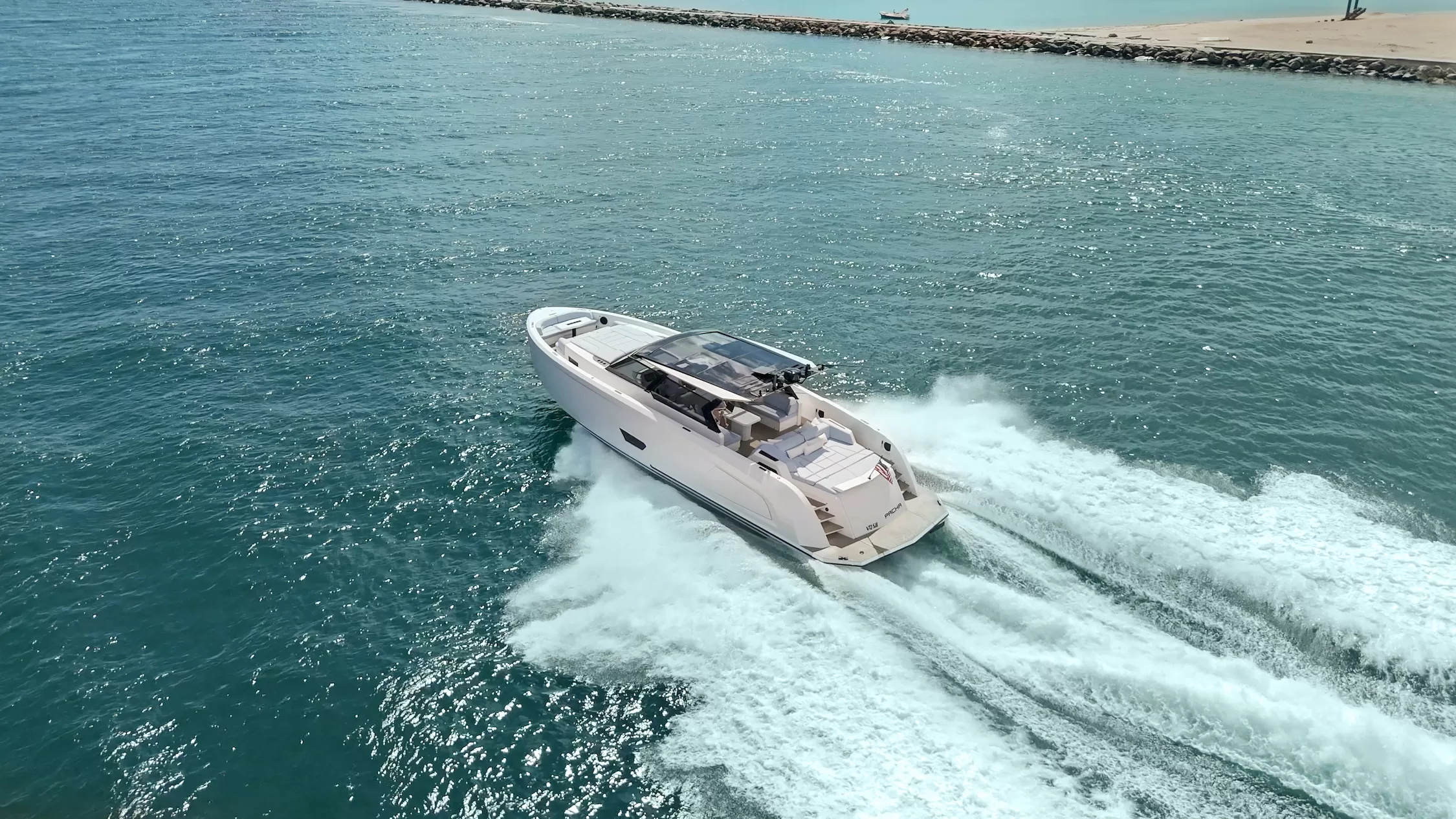Yacht on ocean